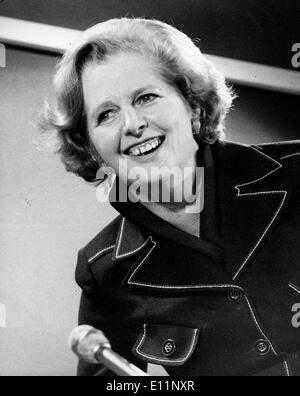 Premierministerin Margaret Thatcher Rede auf Veranstaltung Stockfoto