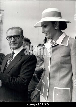 25. Mai 1979 - Irans Schah Mohammad Reza Pahlavi und Kaiserin Farah Stockfoto