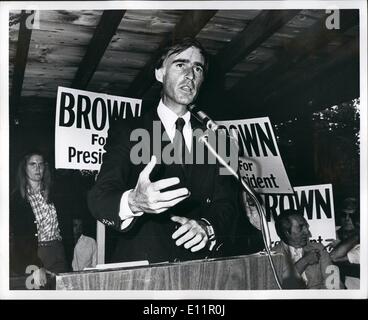 Sept. 09, 1979 - Jerry Brown an der Strafford County Landpartie, Hellenic Center, Long Hill Road, Dover, New Hampshire. Bildnachweis: Brian F. Alpert - Keystone Stockfoto