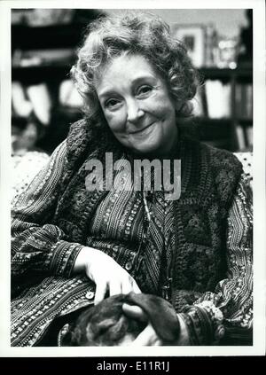 Sept. 09, 1979 - Tinker, Tailor, Soldier, Sp - drei Episode von Tinker, Tailor, Soldier, Spy auf BBC 2, Montag, 24. September erscheint. Beryl Reid als Connie Sachs, der ehemalige Head of Research bei der Zirkus. Stockfoto