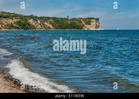 Blick entlang der Steilküste der Ostsee, Kap Arkona, Insel Rügen, Mecklenburg-Western Pomerania, Deutschland, Europa Stockfoto