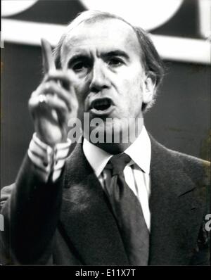 10. Oktober 1980 - konservative Parteikonferenz in Brighton: Foto zeigt Führer der Allmende Norman St.John Steven sprechen während der Eröffnungsveranstaltung der Konferenz in Brighton gestern. Stockfoto