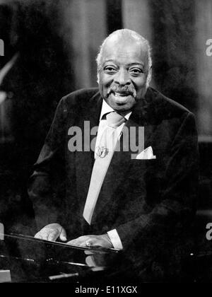 COUNT BASIE war ein US-amerikanischer jazz-Pianist, Organist, Bandleader und Komponist. Seine Mutter brachte ihm das Klavierspielen. Stockfoto