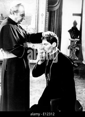 Schauspieler Christopher Reeve in dem Film "Monsignore" Stockfoto