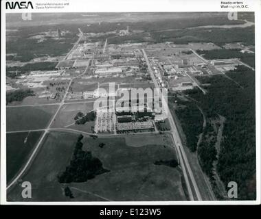 7. Juli 1984 - Luftbild von der NASA Marshall Space Flight Center in Huntsville, AL. Stockfoto