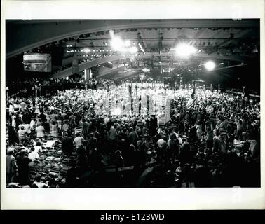 7. Juli 1984 - allgemeine Ansicht Washington, D.C. 7/24/84...A allgemeinen Überblick über die Convention-Etage. Foto: Greg Soloman konsolidiert News Bilder Stockfoto