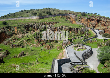 Gehäuse am Cabarceno Naturpark, Penagos, Kantabrien, Spanien Stockfoto