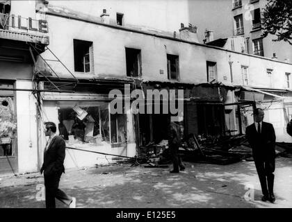 Bombenanschlag in Belleville hinterlässt Zerstörung Stockfoto