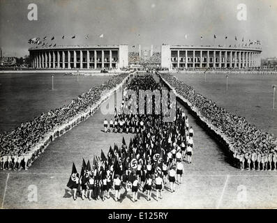 24. Januar 2005; Berlin, Deutschland; Datei-Foto. Datum unbekannt der Hitler-Jugend bei einer sportlichen Veranstaltung in Berlin... Stockfoto