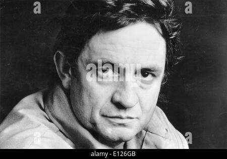 Porträt des Sängers Johnny Cash Stockfoto