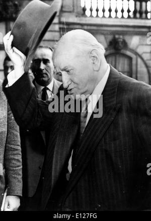 1. April 2009 - war London, England, Vereinigtes Königreich - EDOUARD DALADIER (18. Juni 1884 - 10. Oktober 1970) eine radikale französische Politiker und Premierminister von Frankreich zu Beginn des zweiten Weltkriegs. (Bild Kredit: KEYSTONE Bilder USA/ZUMAPRESS.com) Stockfoto