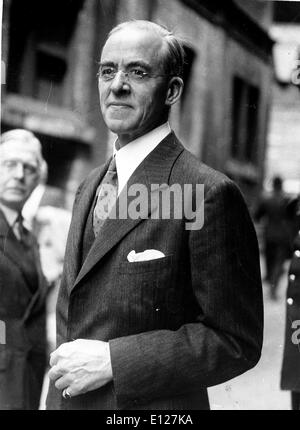 1. April 2009 - Vereinigtes London, England, Königreich - STAFFORD CRIPPS. Sir Richard Stafford Cripps (24. April 1889 Ð 21. April 1952) war ein britischer Labour-Politiker und Kanzler des Finanzministeriums vom November 1947 bis Oktober 1950. (Bild Kredit: KEYSTONE Bilder USA/ZUMAPRESS.com) Stockfoto