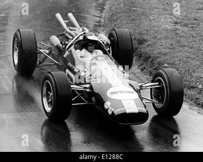 1. April 2009 - London, England, Vereinigtes Königreich - JIM CLARK (oder Jimmy) OBE (4. März 1936 Ð 7. April 1968) war ein britischer Formel-1-Rennfahrer aus Schottland. (Bild Kredit: KEYSTONE Bilder USA/ZUMAPRESS.com) Stockfoto