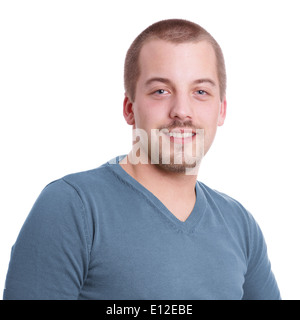 junger Mann mit Spitzbart Stockfoto