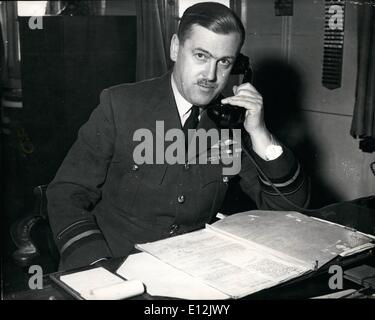 24. Februar 2012 - Air Chief Marshal Sir Trafford Leigh-Mallory. 29.12.43 Stockfoto