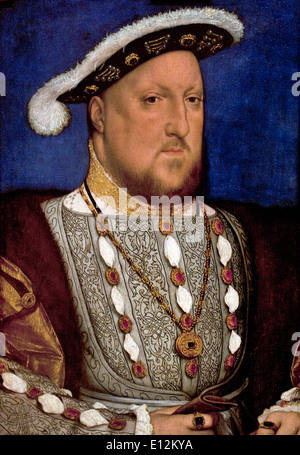 Porträt von Henry VIII von England King 1537 Hans Holbein der jüngere Augsburg 1497/98 London 1543 Deutsch Deutschland Stockfoto