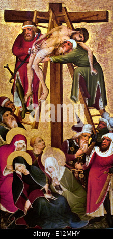 Der Abstieg vom Kreuz ca. 1420 anonymen deutschen Künstler Mittelrhein Deutschland Stockfoto