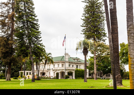 Die William Wrigley Mansion in Pasadena Kalifornien jetzt das Tournament of Roses-Haus Stockfoto