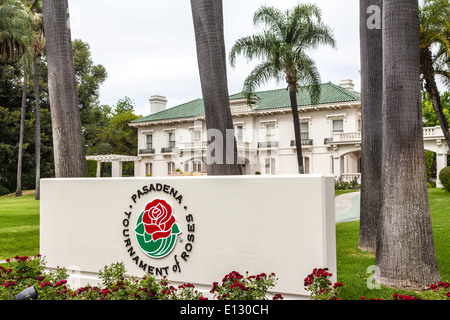 Die William Wrigley Mansion in Pasadena Kalifornien jetzt das Tournament of Roses-Haus Stockfoto