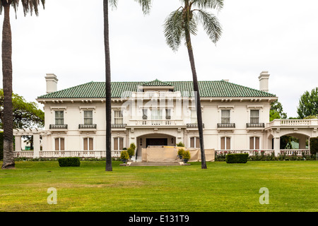 Die William Wrigley Mansion in Pasadena Kalifornien jetzt das Tournament of Roses-Haus Stockfoto
