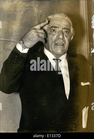 26. Februar 2012 - Aristotle Onassis Stockfoto