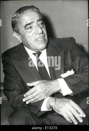 26. Februar 2012 - Aristotle Onassis Stockfoto