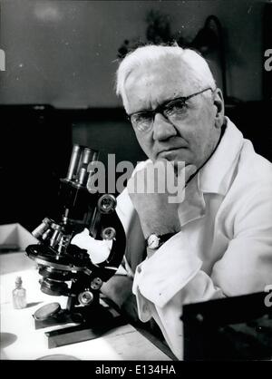 28. Februar 2012 - Sir Alexander Fleming Stockfoto