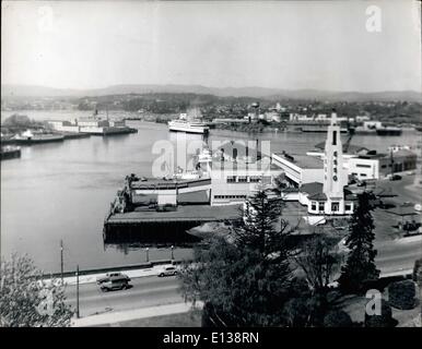 29. Februar 2012 - Herzog von Edinburgh nach Kanada zu besuchen: der Hafen von Victoria, British Columbia das Duke of Edinburgh besuchen werden, wenn er nach Vancouver, die British Empire Games zu öffnen geht. Stockfoto