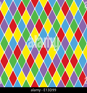 Harlekin gescheckt Musterdesign 3.6. Farbe hell dekorativer Hintergrund-Vektor-Illustration. Stockfoto