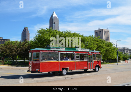 Cleveland, OH, USA – 25. Mai 2013: Innenstadt Stockfoto