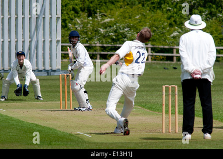 Hochschulsport, Herren Cricket an der Universität Warwick, England, UK Stockfoto