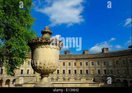 Der Halbmond Buxton Derbyshire England UK. Blick von der Piste Stockfoto