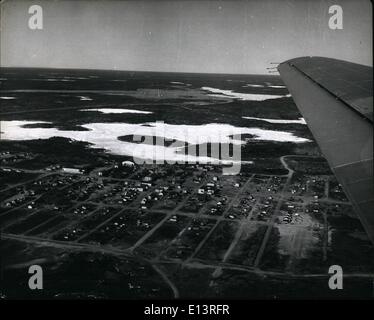 27. März 2012 - Herzog von Edinburgh nach Kanada zu besuchen: Dies ist die Ansicht des Duke of Edinburgh sehen Yellowknife, in der Nähe der Arktis Stockfoto