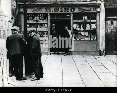 27. März 2012 - London In den zwanziger Jahren. Chinesischen Geschäft im Stadtteil Armenviertel Whitechapel. ne Stockfoto