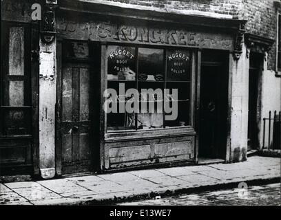 27. März 2012 - London in den zwanziger Jahren; Chinesischen Geschäft in Pennyfields, East London. E Stockfoto