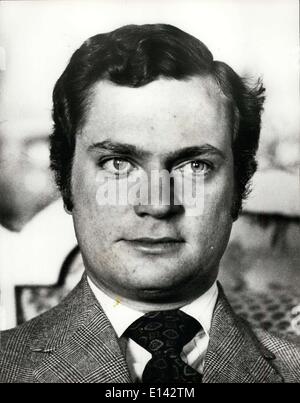 4. April 2012 - die 25-j hrige Kronprinz Carl Gustav von Schweden. Stockfoto