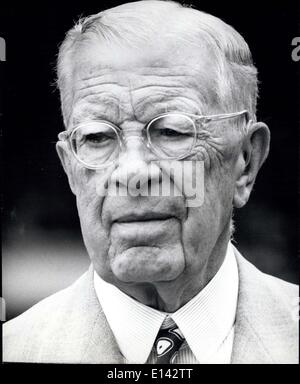 4. April 2012 - Gustaf VI Adolf, König von Schweden 90, 11. November 1972 Stockfoto