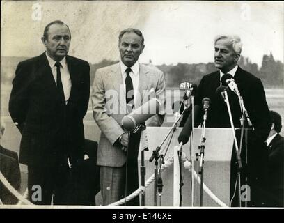 16. April 2012 - schweren Ausschreitungen bei der amerikanischen Setary des Staates Alexander Haig West-Berlin besucht: Wenn die amerikanische eingestellt Stockfoto