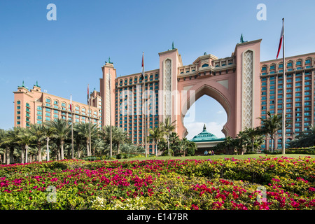 Vereinigte Arabische Emirate, Dubai, Atlantis Hotel auf Palm Jumeirah Stockfoto