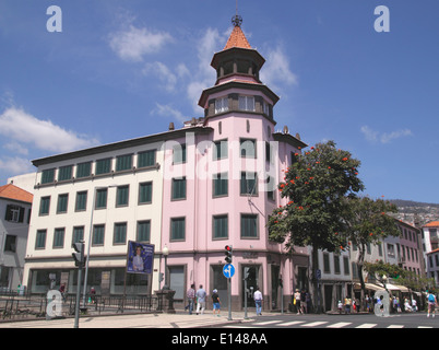 Rua 31 de Janeiro Funchal Madeira Stockfoto