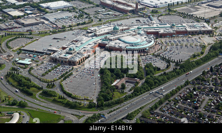 Luftbild von das Trafford Centre und Leisure Complex in Manchester Stockfoto