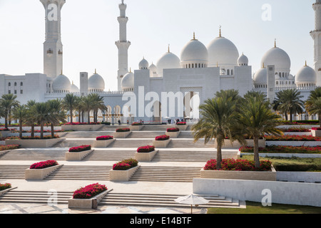 Vereinigte Arabische Emirate, Abu Dhabi, Scheich Zayed Grand Moschee Stockfoto