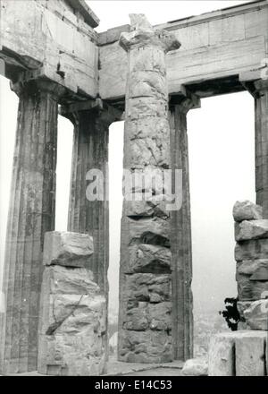 17. April 2012 - Parthenon in Athen Stockfoto