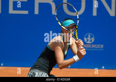 Wo ist der Ball? Caroline GARCIA (FRA) Caroline Garcia (FRA) Vs Karin Knapp (ITA) Quarters, WTA-Tennis, Einzel, Nürnberg, Tennis, WTA, Frau, 22. Mai 2014 Stockfoto