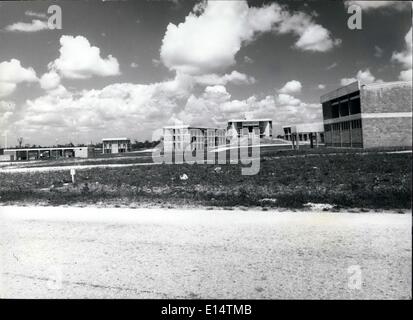 18. April 2012 - Regierungsgebäude in Belmopan, neue Hauptstadt von Britisch-Honduras. Ne Z Stockfoto