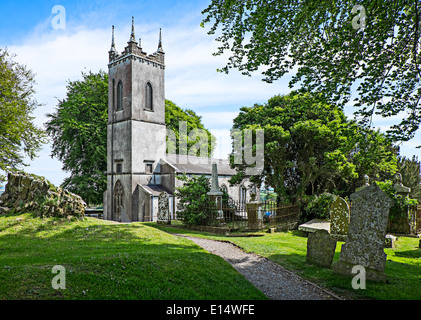 Stillgelegte Kirche von Saint Patrick auf den Hill of Tara, County Meath, Irland, jetzt die Besucher und Informationszentrum für Tara Stockfoto