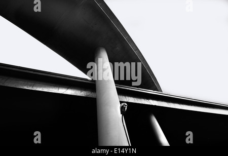 Unter der Überführung Stockfoto