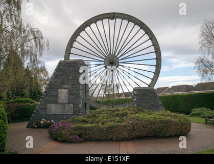 Denkmal für 266 Bergleute an Gresford Zeche Explosion getötet. 22. September 1934. Stockfoto