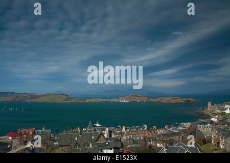 Mull, Sound Kerrera, Kerrara und Oban aus McCaig es Tower, Argyll & Bute Stockfoto