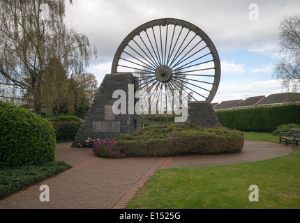 Denkmal für 266 Bergleute an Gresford Zeche Explosion getötet. 22. September 1934. Stockfoto